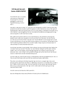 A preview of a PDF biography for Coates, Harold Kenneth